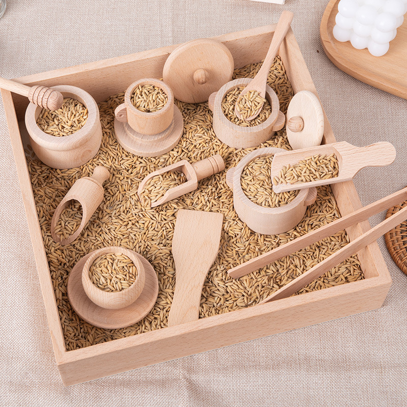 Kitchen Appliances Set - Montessori Sensory Enlighten Puzzle Zestaw zabawek