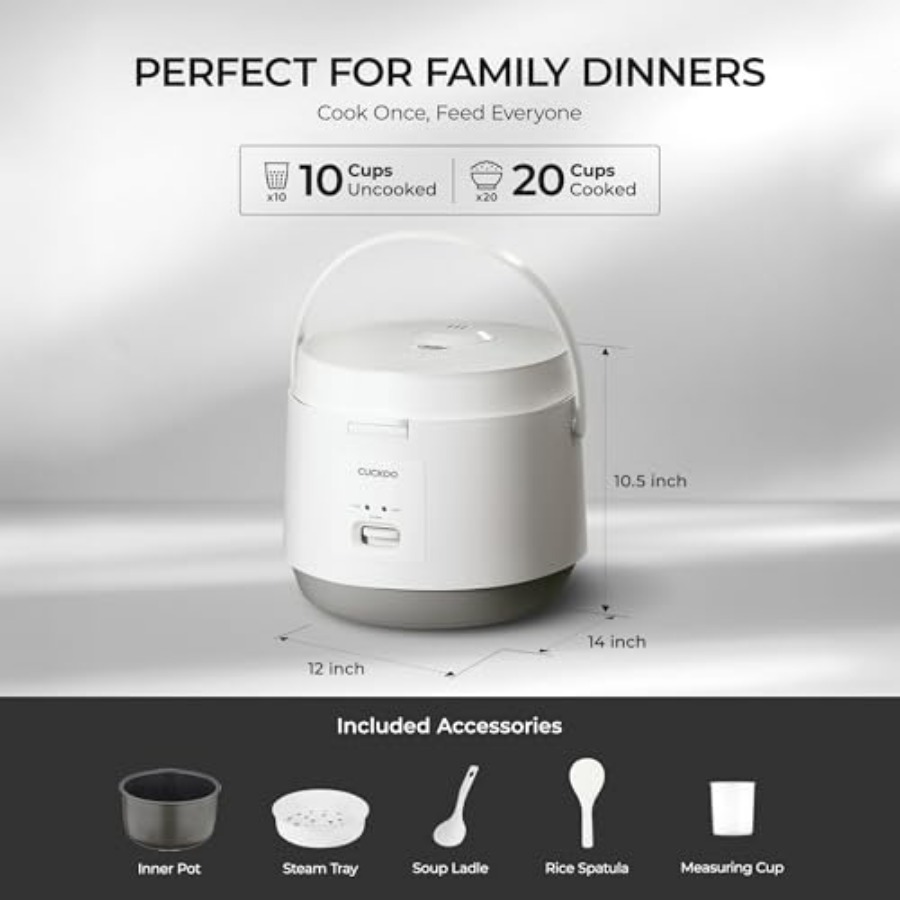 Podstawowy garnek do gotowania – Rice Cooker 10 Cup recenzja i cena