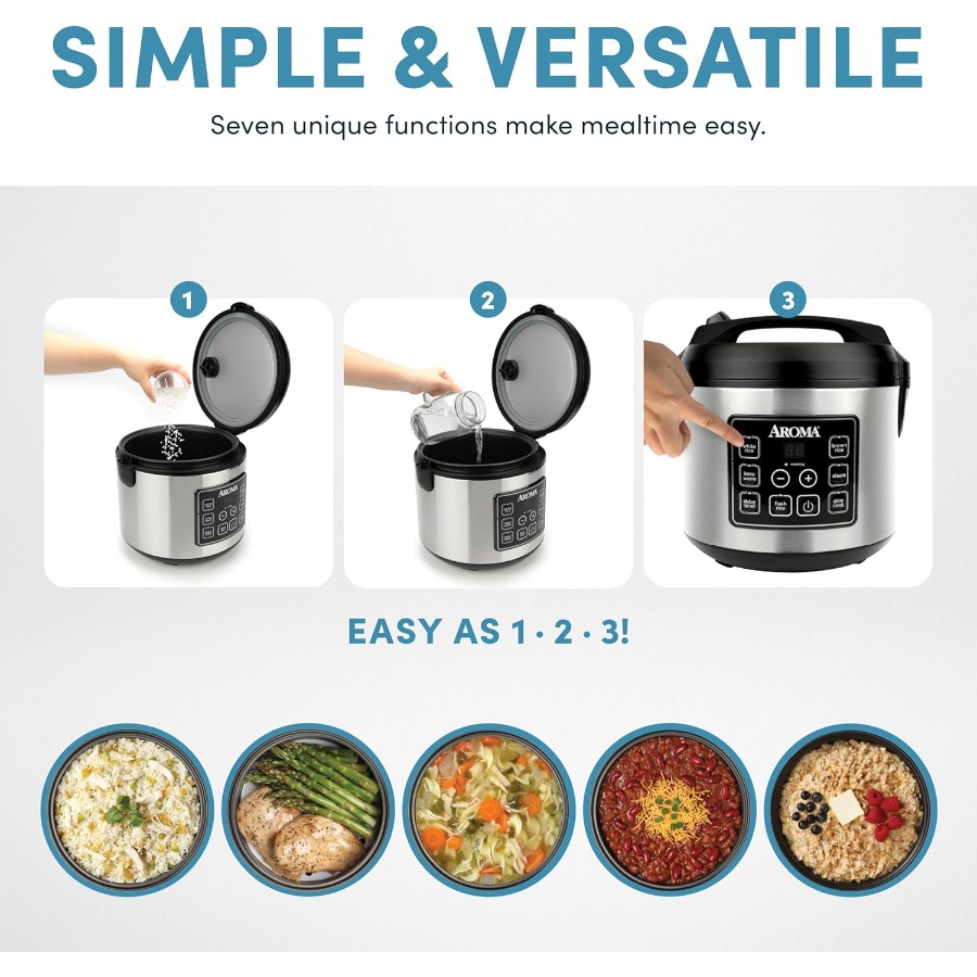 Cyfrowy garnek do gotowania ry – Rice Cooker 10 Cup recenzja i cena